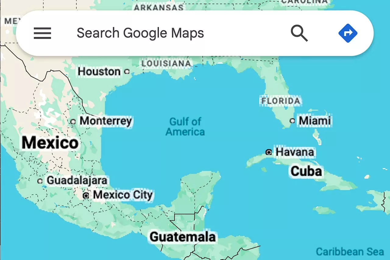 Google Maps Renames Gulf of Mexico to 'Gulf of America', Limits User Edits