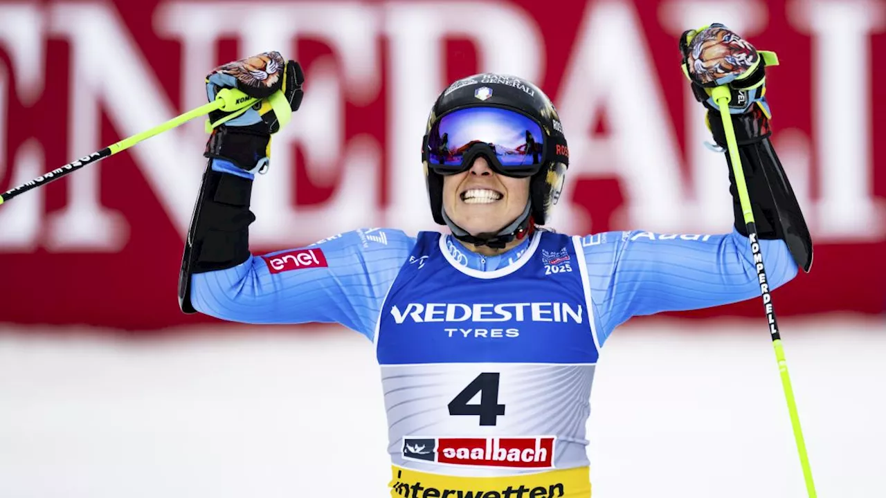 Federica Brignone trionfa nel gigante ai Mondiali di Saalbach