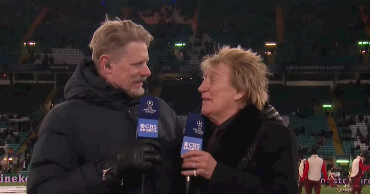 Sir Rod Stewart Hilariously Hilarity Wows Fans with Pre-Match Interview