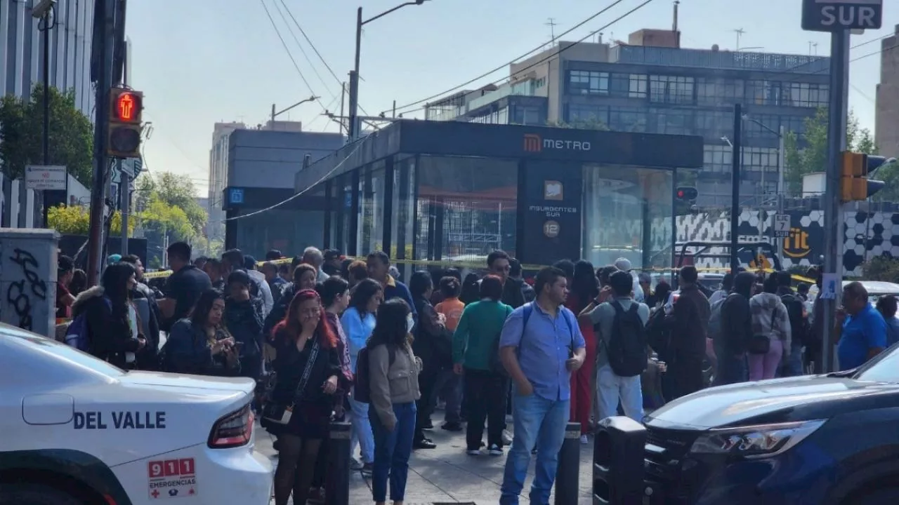 Balacera en Metro Insurgentes Sur deja un muerto y una herida