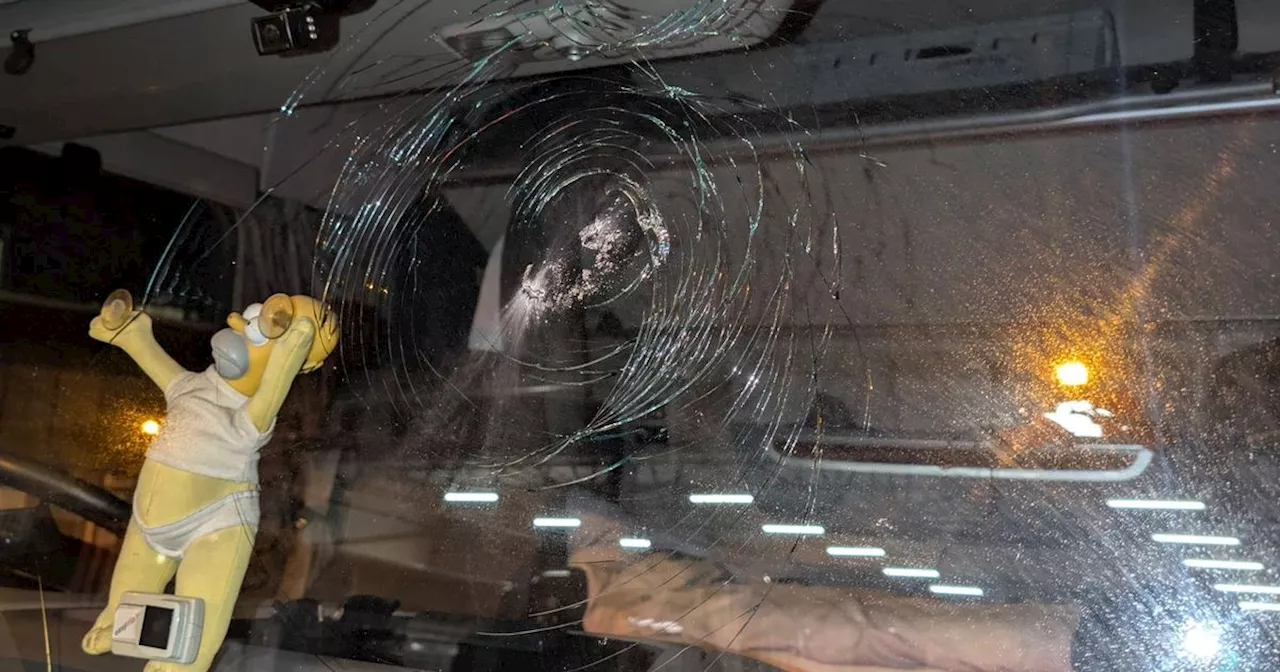 Truck drivers targeted in shocking motorway stone-throwing attack