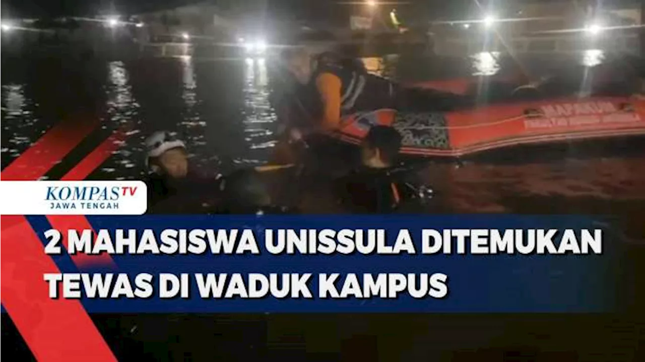 2 Mahasiswa Unissula Semarang Ditemukan Tewas di Waduk Kampus