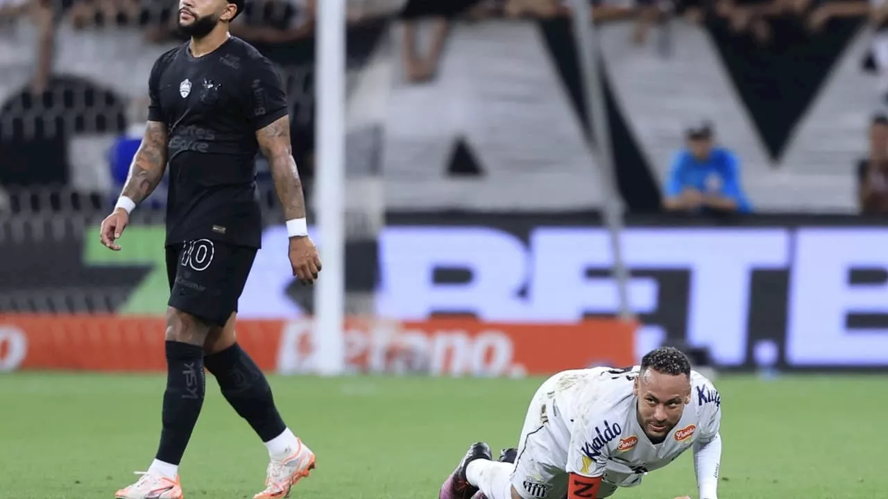 Neymar sofre com vaias e atua em noite apagada no clássico contra o Corinthians