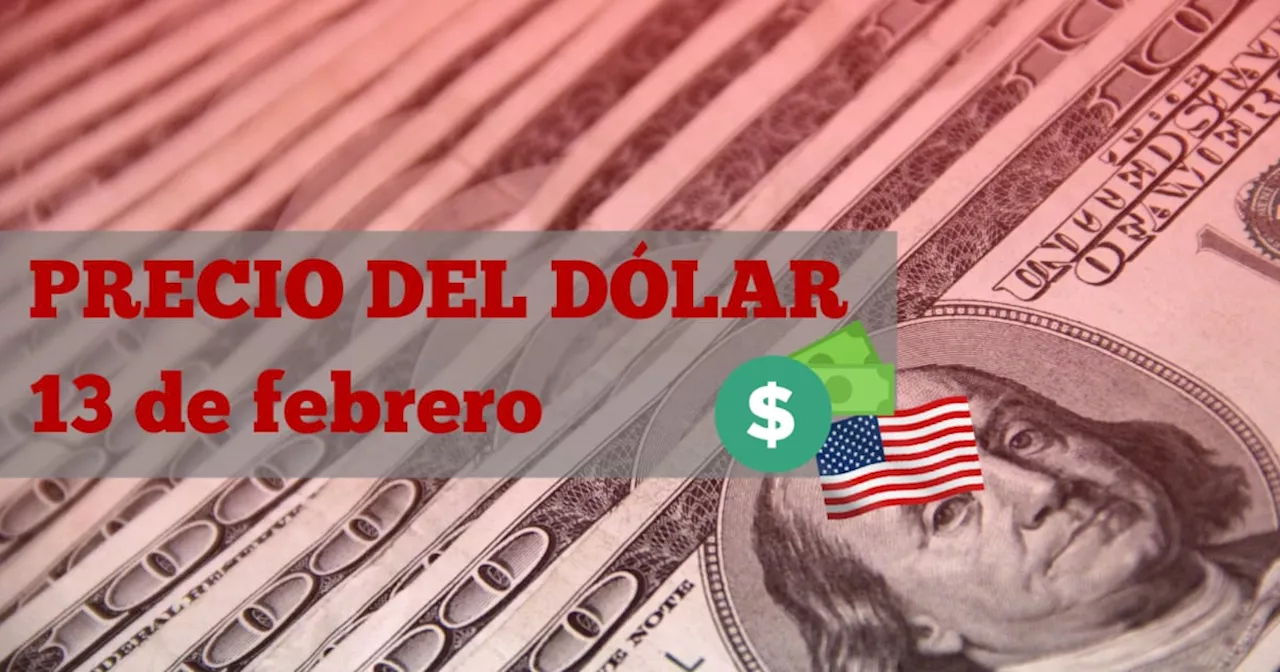 Este es el precio del dólar HOY jueves 13 de febrero de 2025