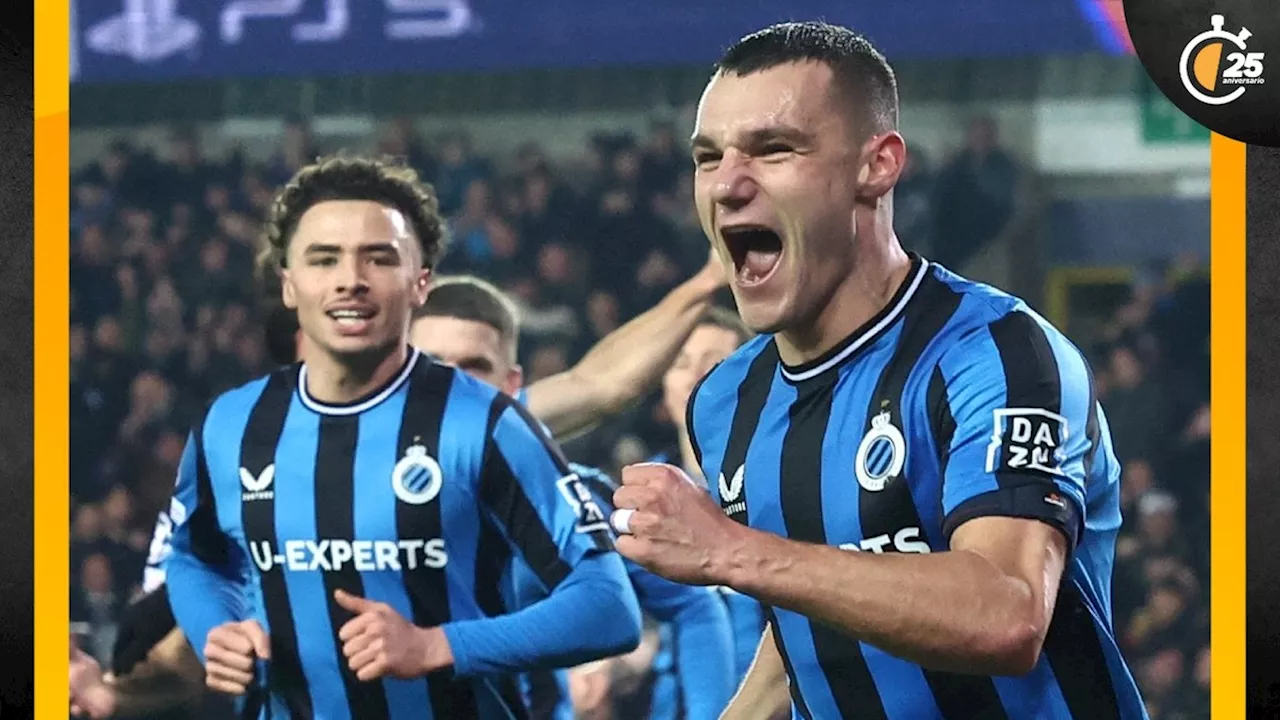 Brujas se impone al Atalanta en la ida de octavos de Champions