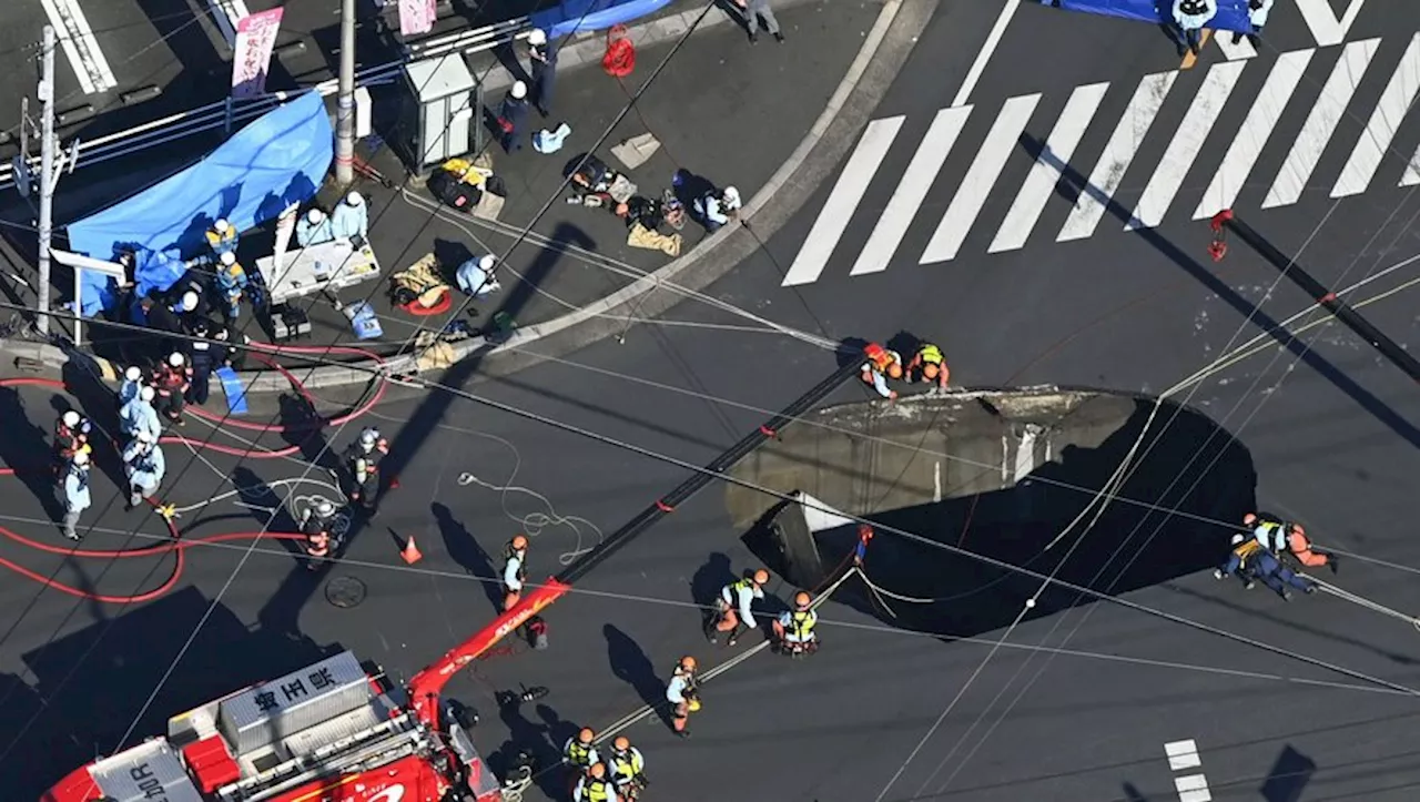 Cabine de camion retrouvée dans une conduite d'égout près de Tokyo