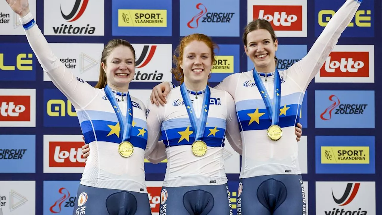 Nederlandse Baansprintploeg Streekt Goud en Zilver op EK in Heusden-Zolder