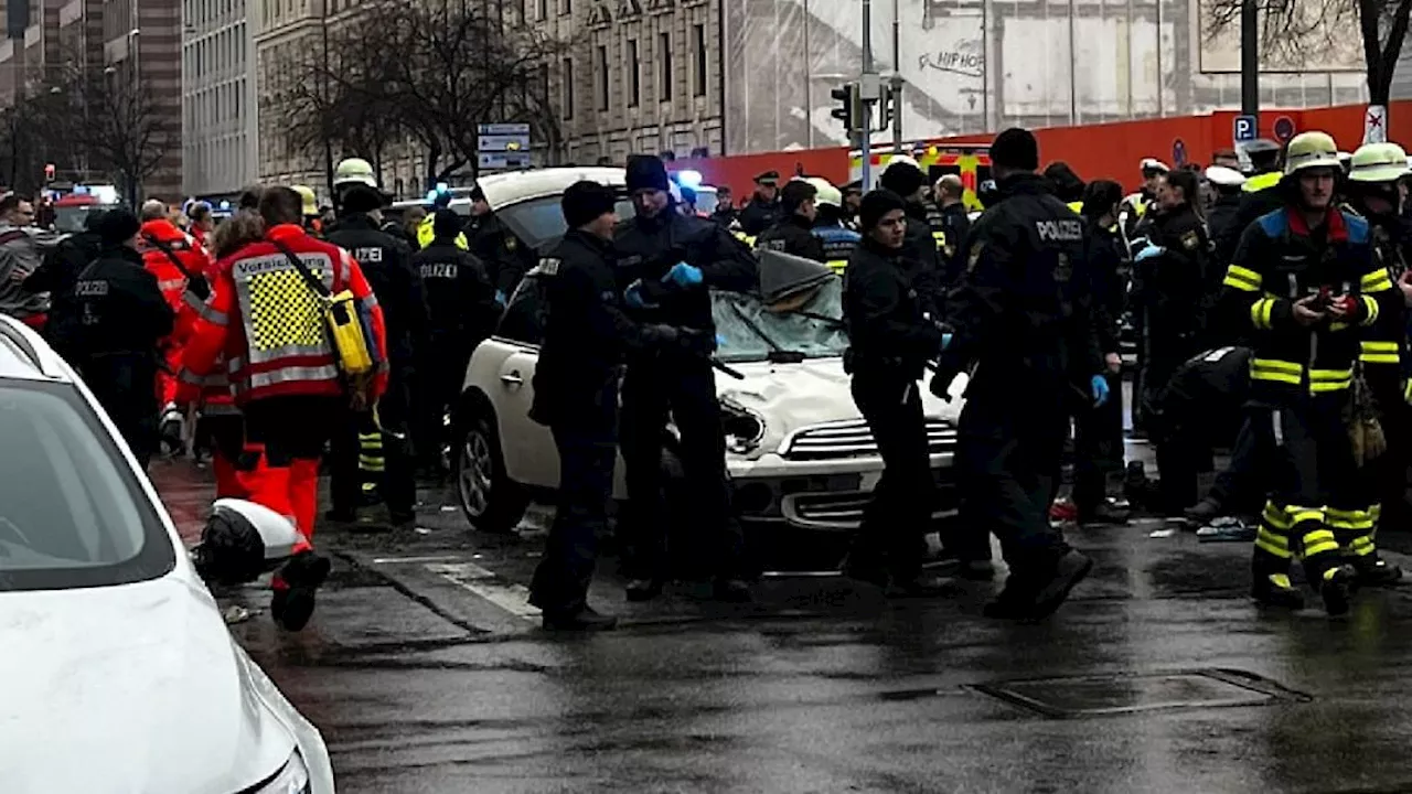 Vorfall bei Streikdemo: Auto fährt in München in Menschenmenge