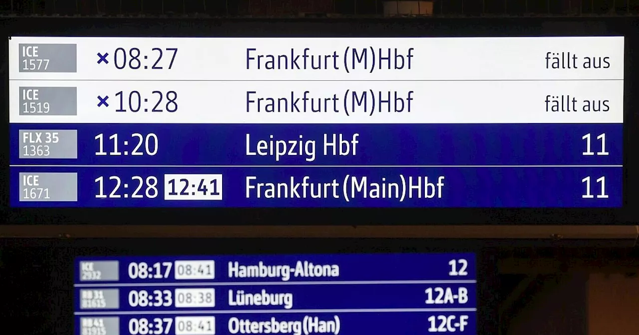 Zunehmende Ausfälle im deutschen Bahnverkehr