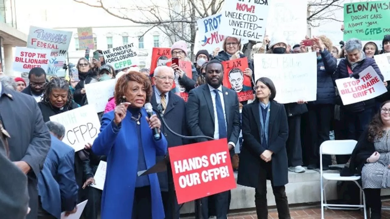 Maxine Waters Rallies to Protect CFPB from Trump Administration Assault