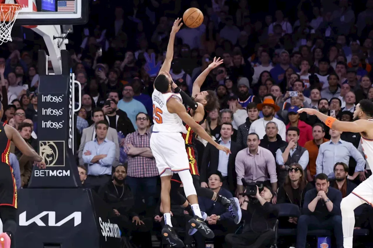 Bridges Shuts Down Young as Knicks Survive Overtime Thriller Against Hawks