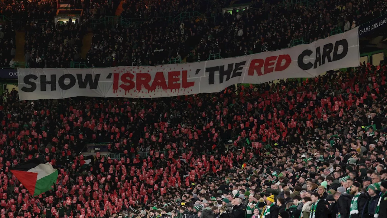 La afición del Celtic ignora las sanciones de la UEFA y vuelve a mostrar su apoyo a Palestina en la Champions League: 'Sacad la tarjeta roja a Israel'