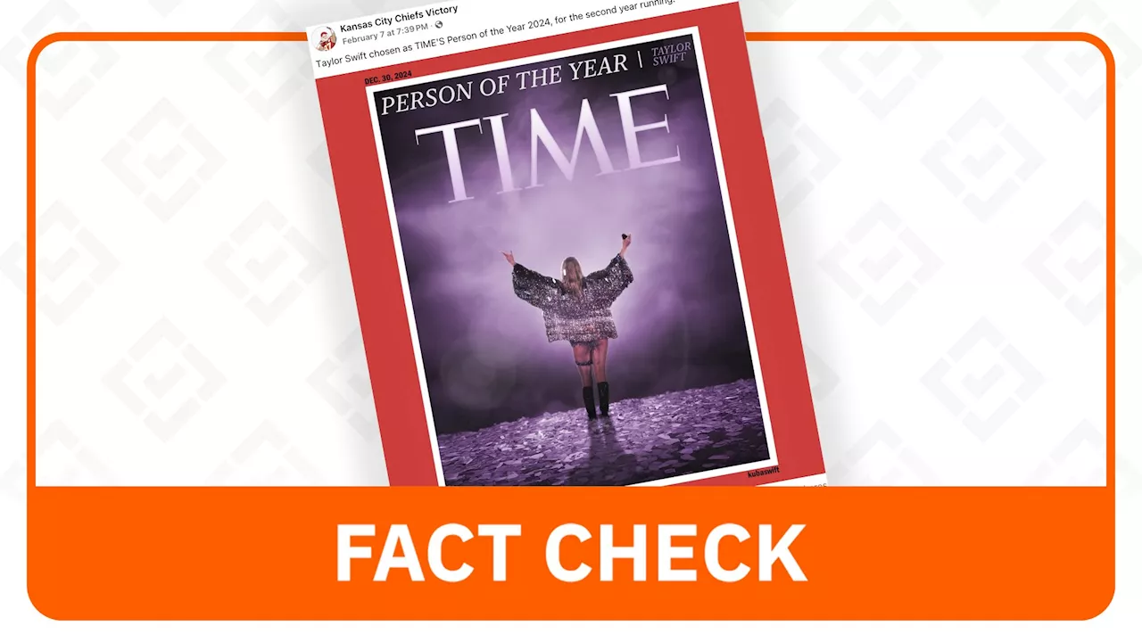 Viral Facebook Post Falsely Claims Taylor Swift as TIME Magazine's Person of the Year for 2024