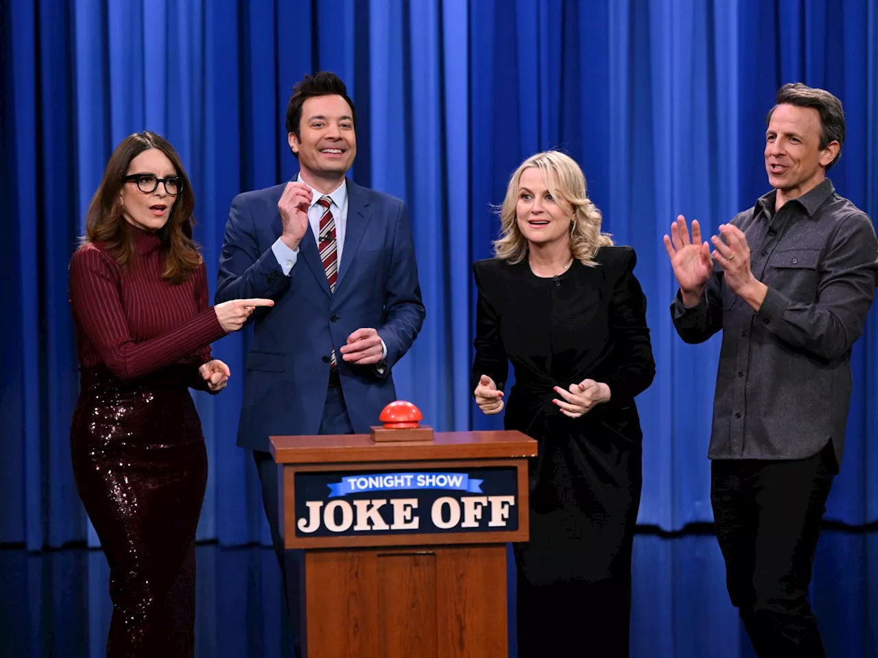 Watch Tina Fey, Amy Poehler, Seth Meyers Reunite With Jimmy Fallon on ‘Tonight Show’