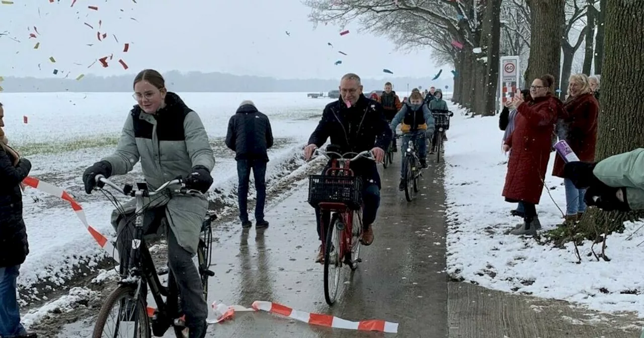 Leerlingen Kindcentrum Drijber kunnen eindelijk veilig fietsen naar school