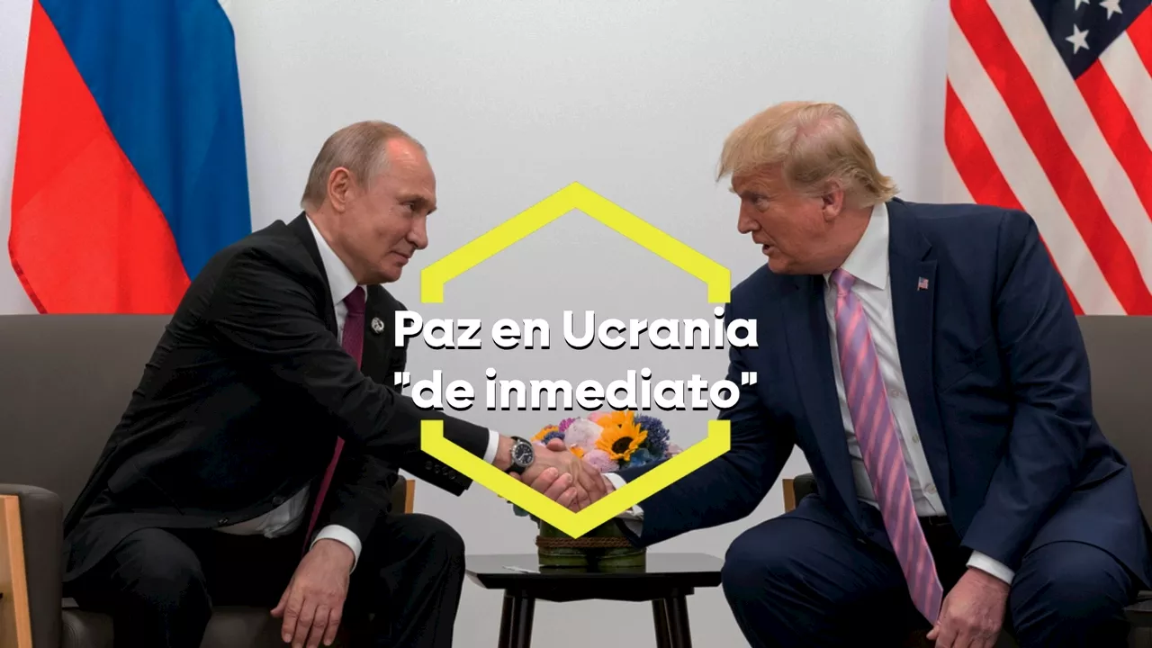 Trump y Putin acuerdan negociaciones para finalizar la guerra en Ucrania