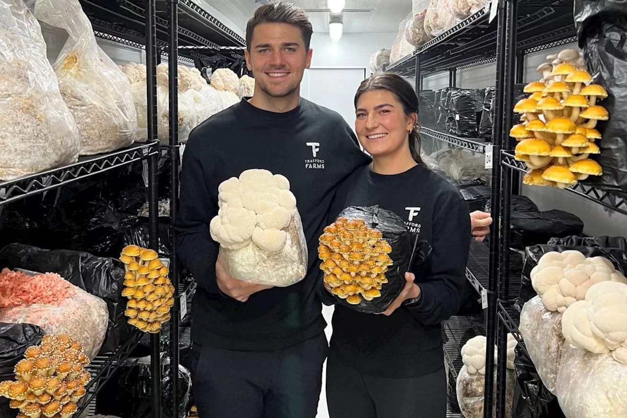 Soccer Star Charlie Trafford 's Mushroom Venture Takes Off