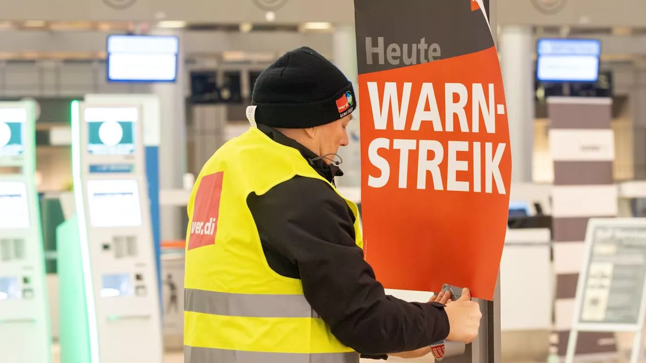 Warnstreiks am Flughafen Hamburg angelaufen