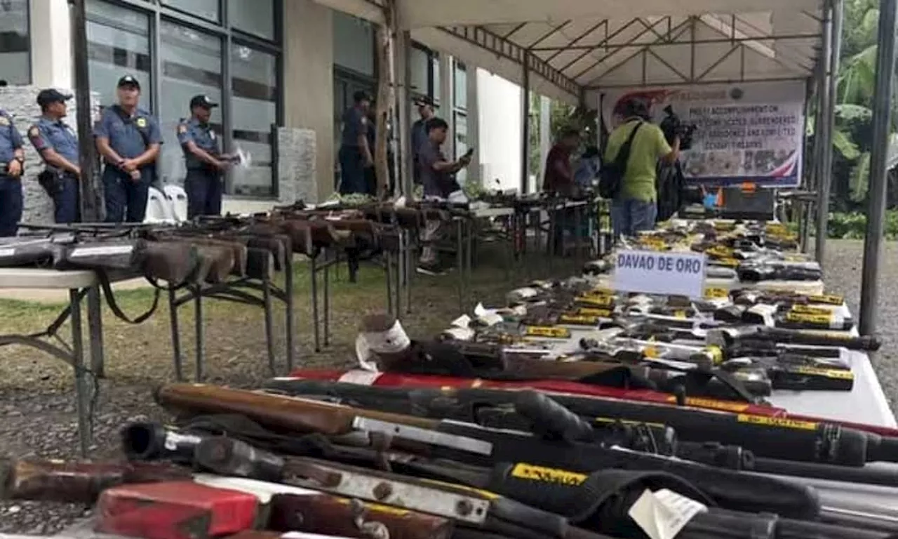 Davao Police Confiscate 881 Illegal Firearms in Election Security Drive