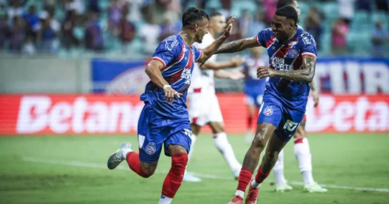 Bahia atropela América-RN por 5 a 1 e assume liderança do Grupo B da Copa do Nordeste