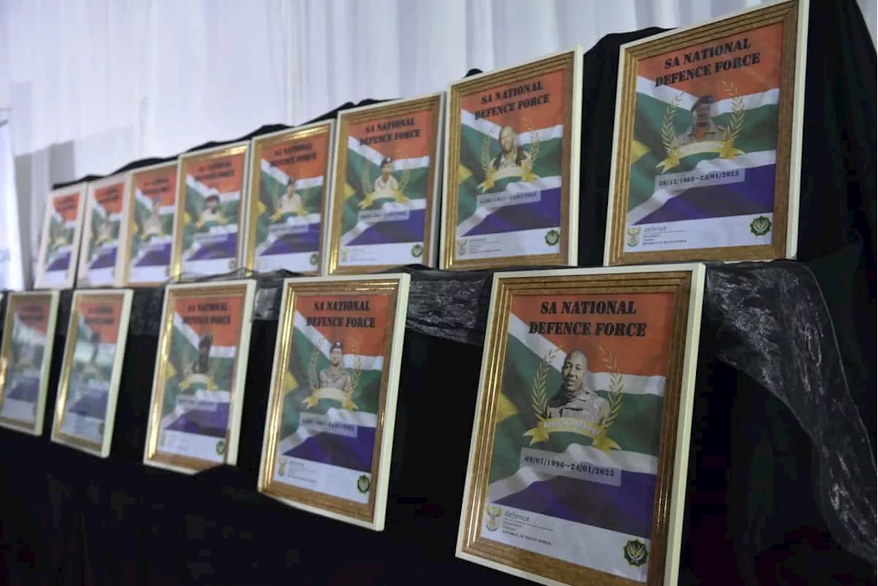 Remains of 14 SANDF Soldiers Killed in DRC Returned Home