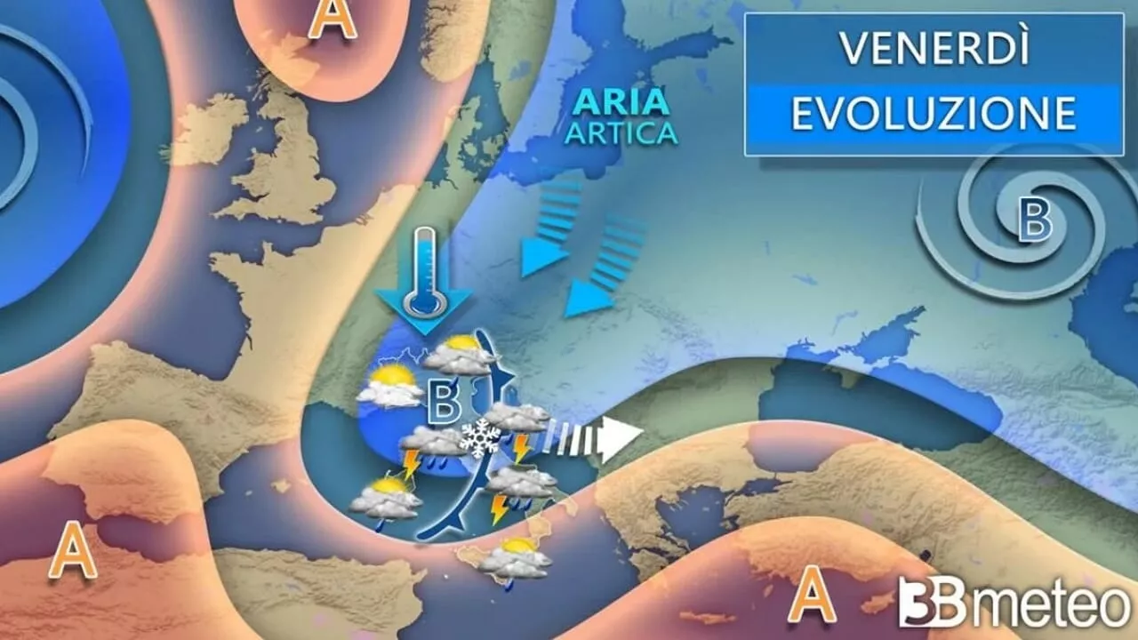 Arriva il ciclone di San Valentino: temporali e neve (anche a bassa quota)