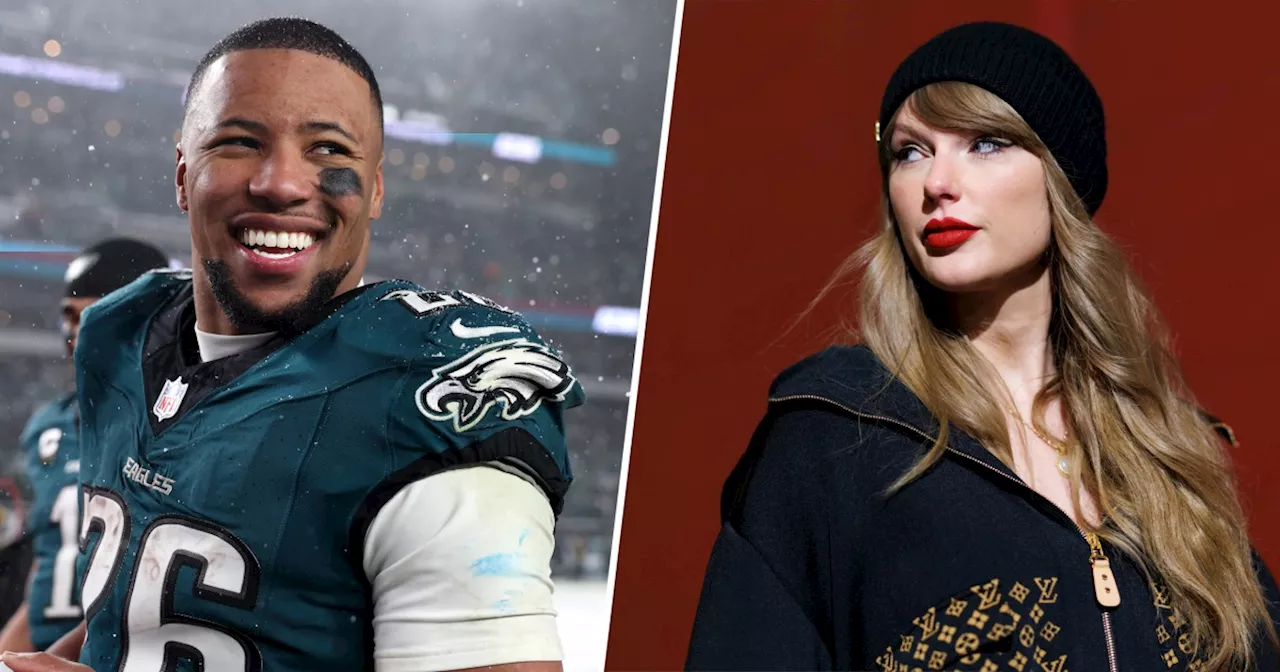 Philadelphia Eagles Star Saquon Barkley Defends Taylor Swift After She Was Booed During The Super Bowl