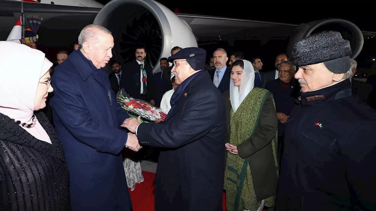 Erdogan Arrives in Pakistan for High-Level Talks and Cooperation Boost