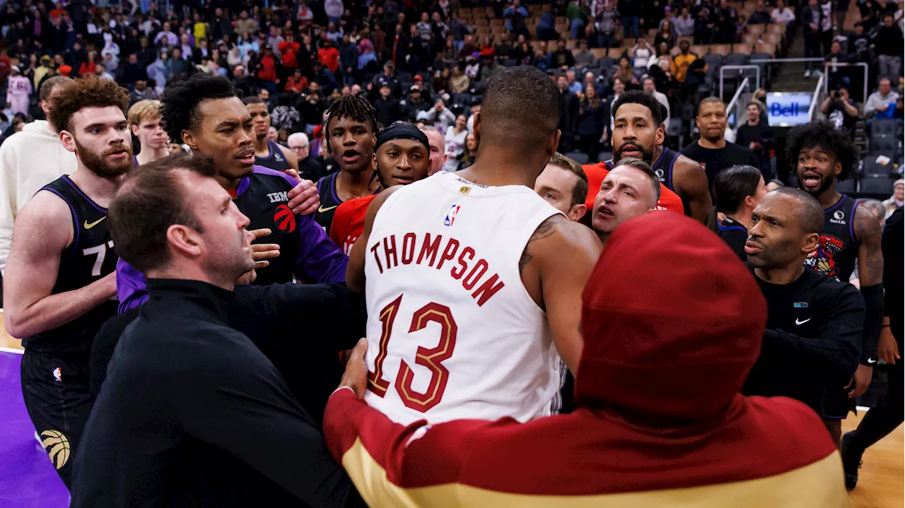 Thompson's Controversial Dunk Sparks Feud With Raptors