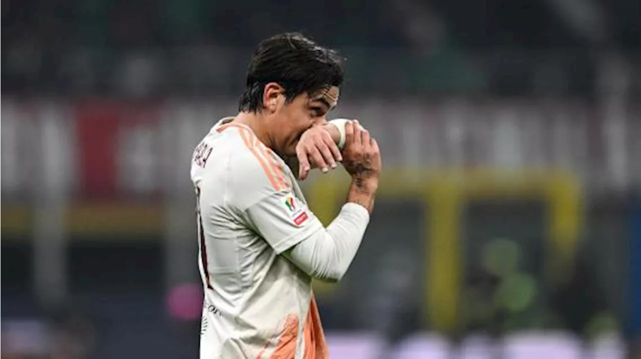 Roma, apprensione per Dybala: il ginocchio si è gonfiato, da verificare se c'è versamento