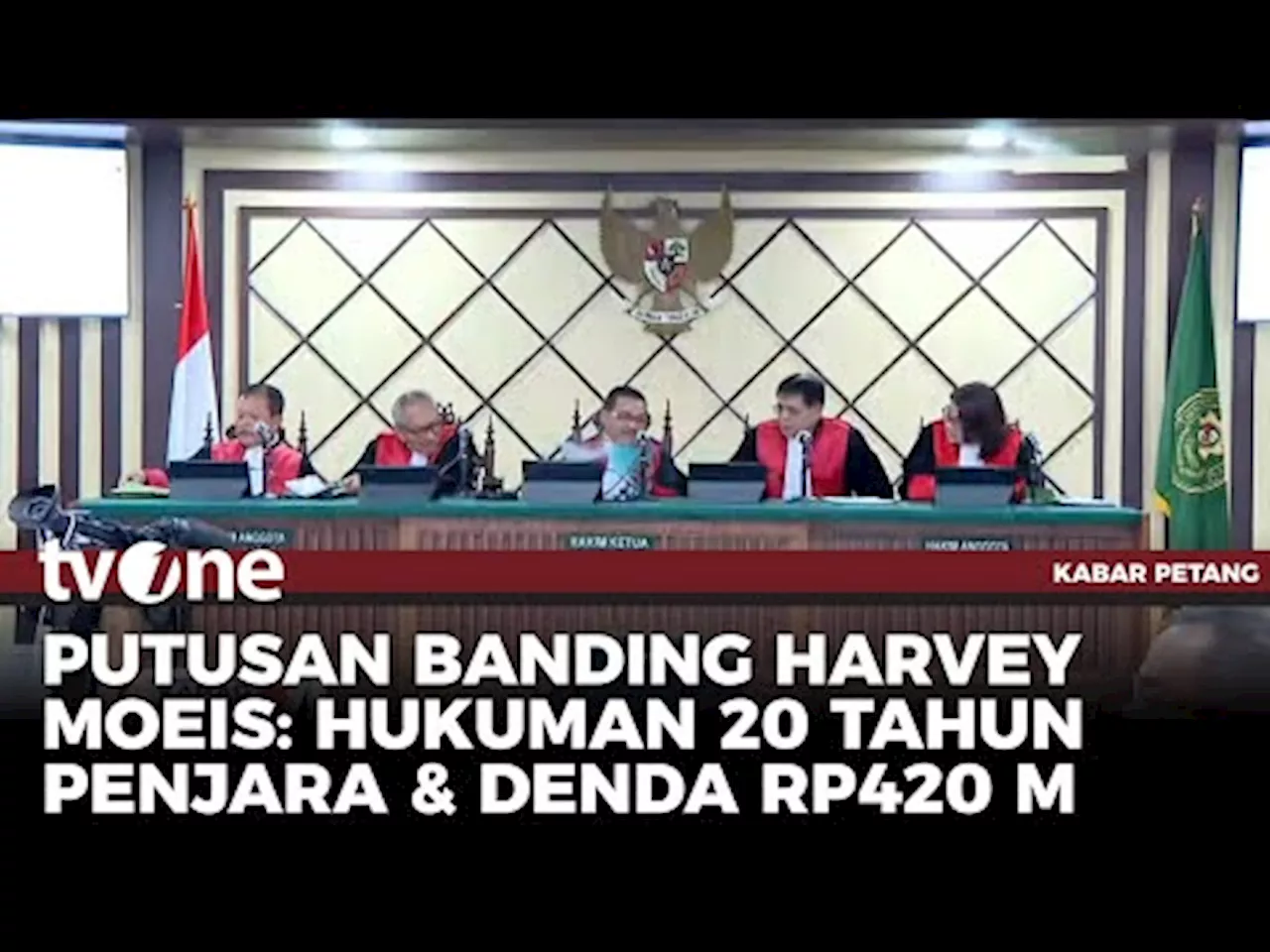 Hukuman Harvey Moeis Diperberat 20 Tahun Penjara