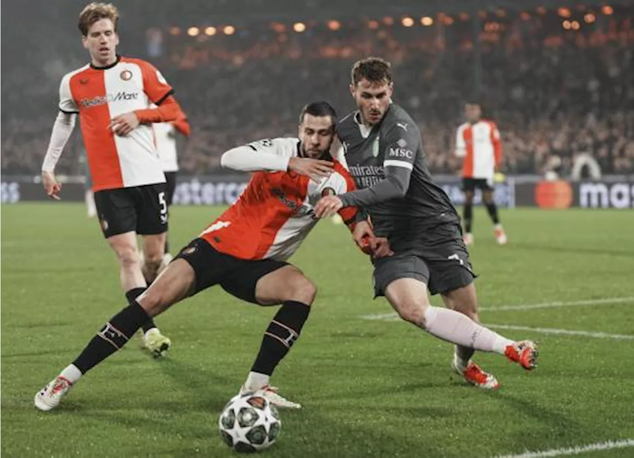 Santiago Giménez y el Milan se enfrentan al Feyenoord en la Champions League