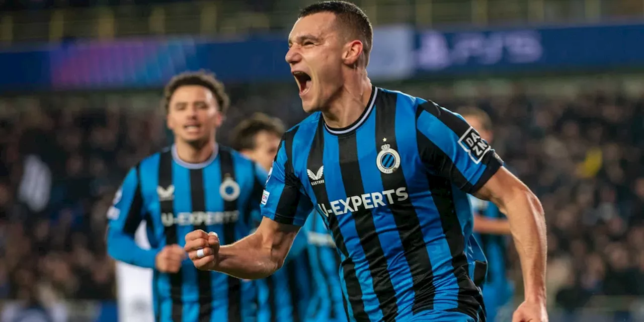 Van Boekel grijpt niet in bij makkelijk gegeven penalty: Brugge verslaat Atalanta