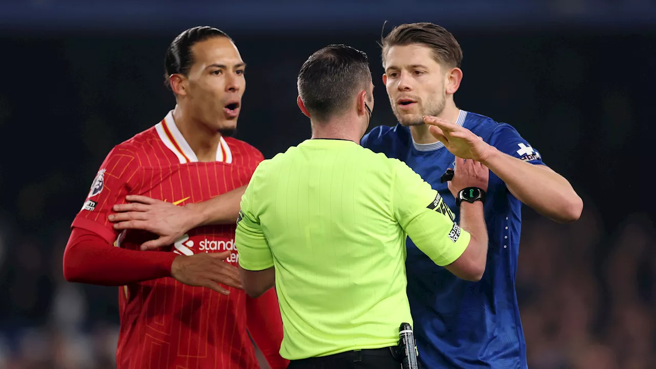 Van Dijk Kritiseert Scheidsrechter Oliver Na Derby tegen Everton