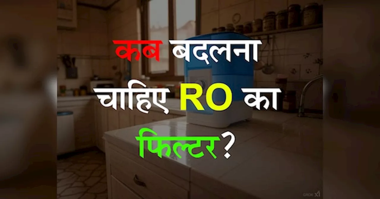 RO वॉटर प्यूरिफायर: कब बदलें फिल्टर और टैंक?