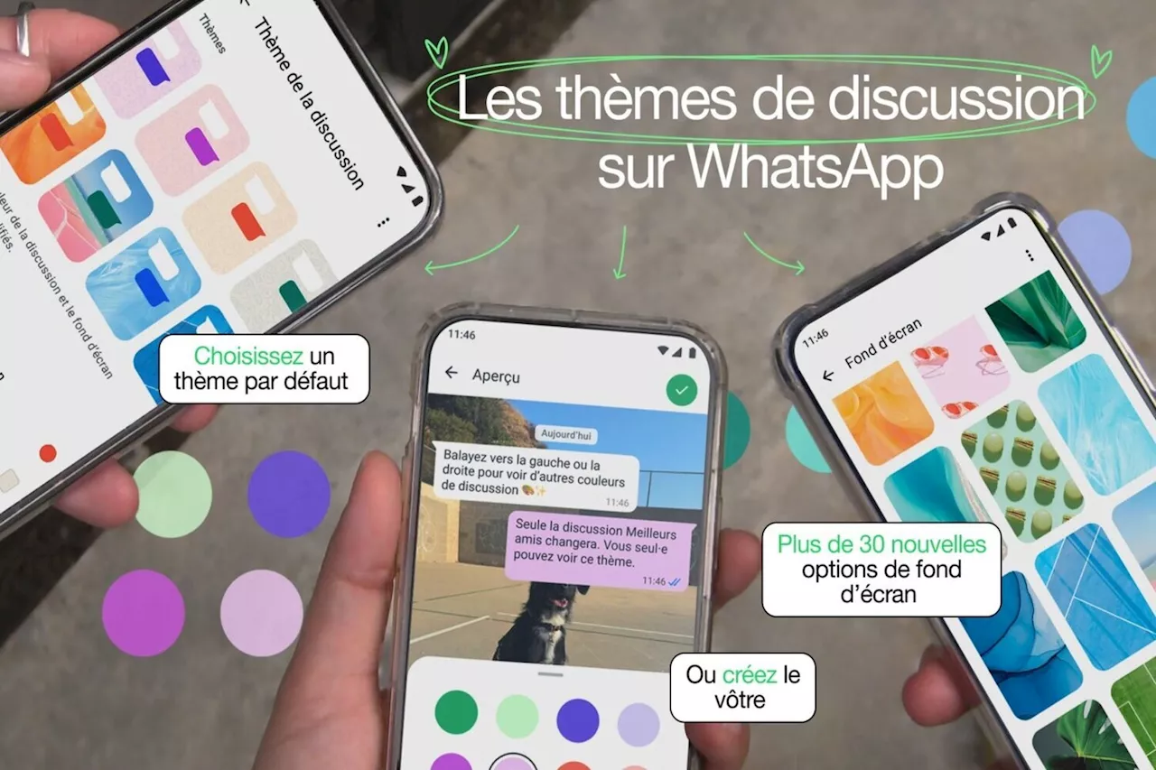 WhatsApp Ajoute la Personnalisation des Fonds d'Écran et des Couleurs de Discussions