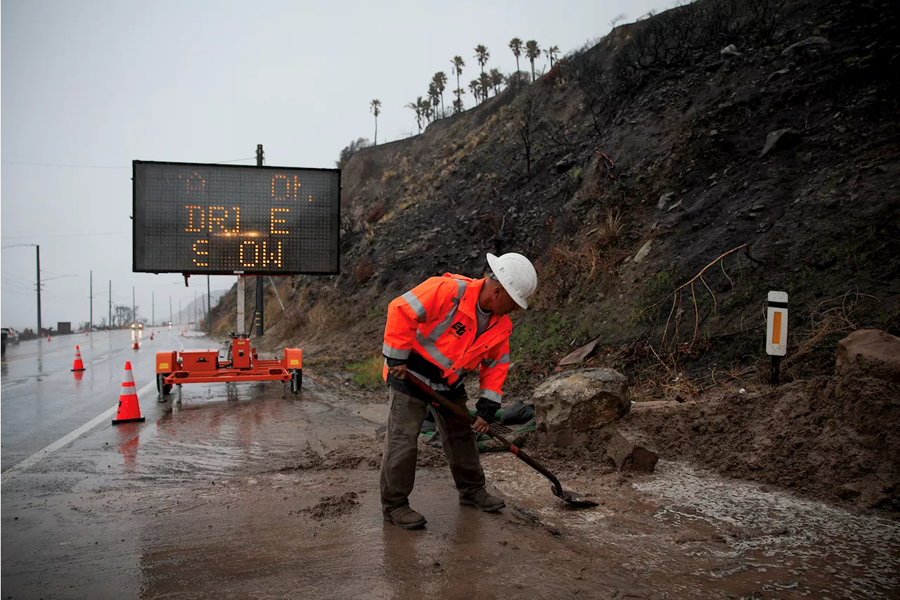 Mudslide Threatens Communities After Heavy Storm Hits Southern California