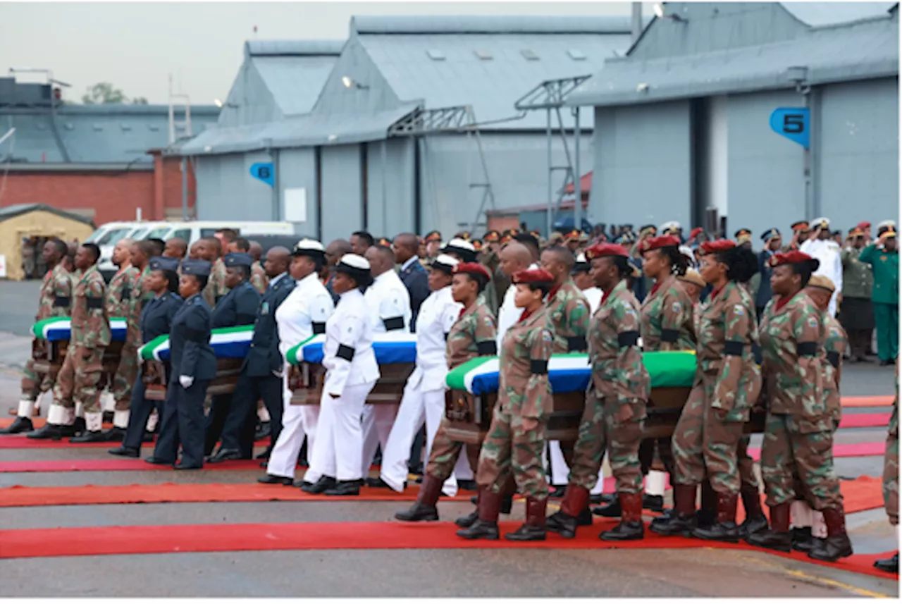 Ramaphosa Honors Fallen SANDF Soldiers, Reasserts Commitment to African Peacekeeping