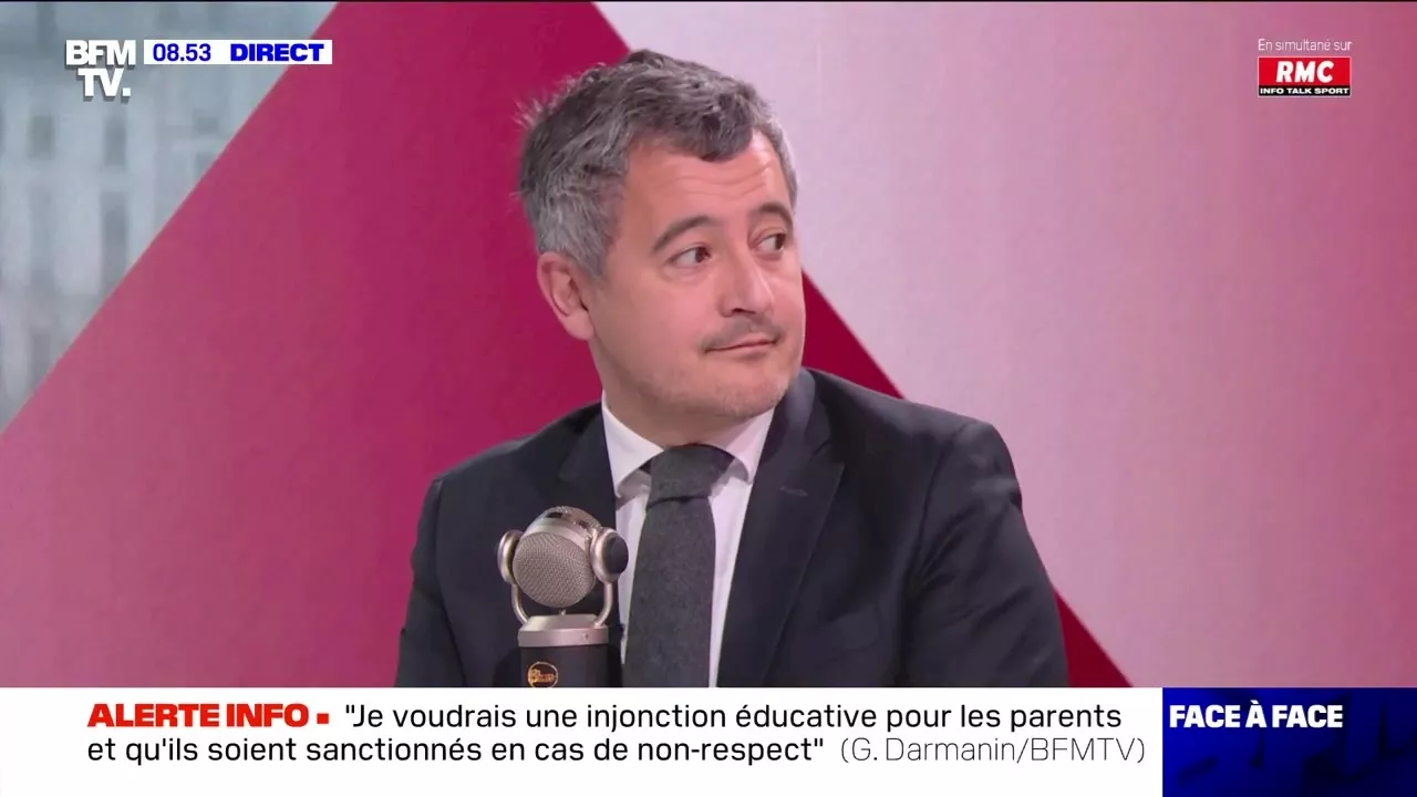 Gérald Darmanin Interrogé par Apolline de Malherbe sur l'Économique et la Politique