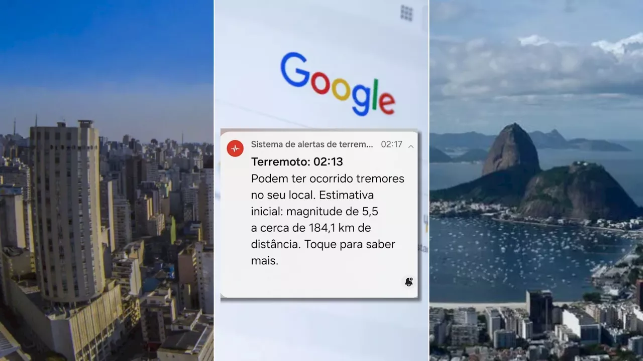 Alerta de Terremoto Indevido no Google Android