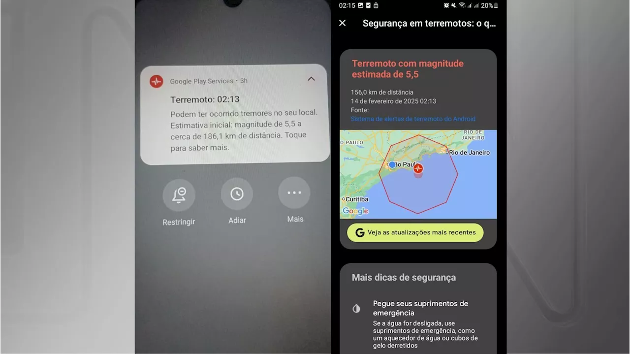 Alerta de Terremoto no Google Não foi Confirmado por Agências de Defesa Civil