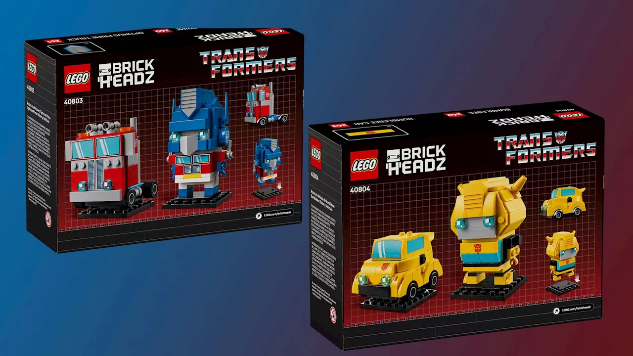 LEGO is Launching New Transformers BrickHeadz Sets