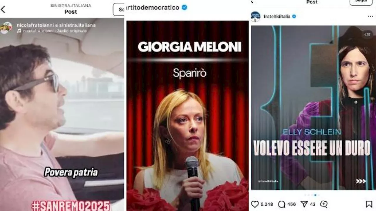 Sanremo: un Festival senza politica? Almeno sui social la politica non manca