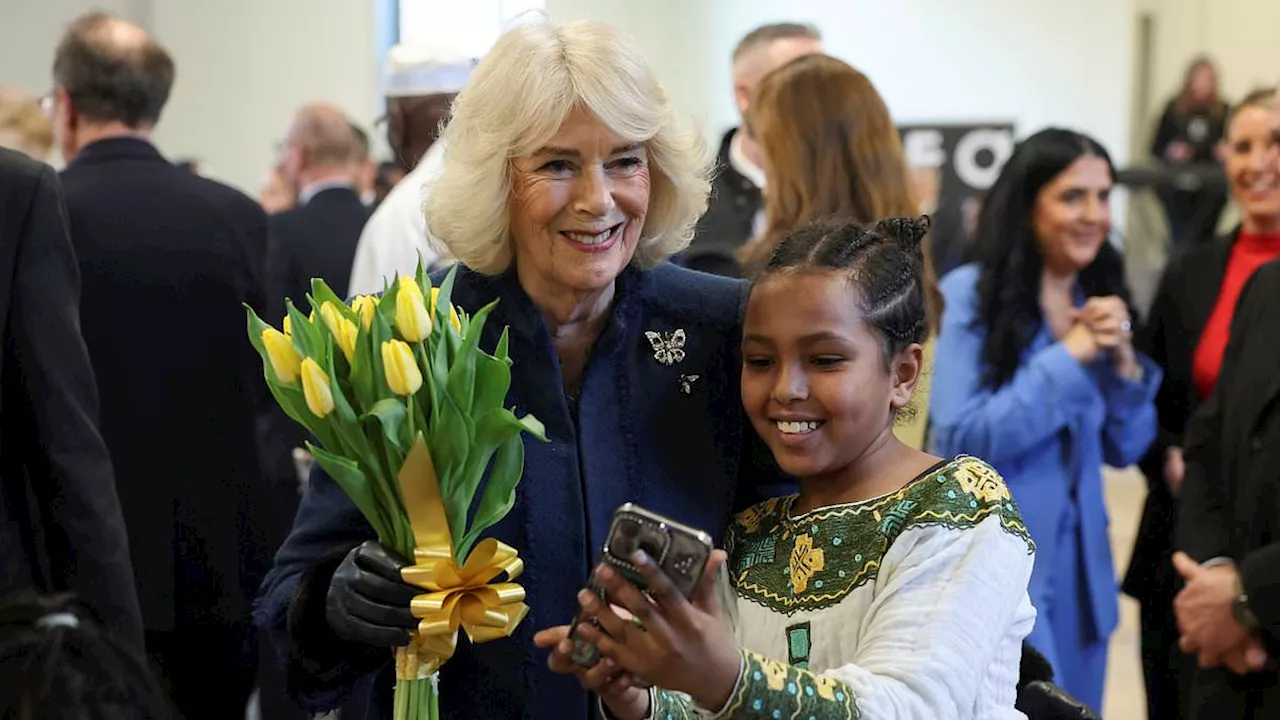 King Charles and Queen Camilla Receive Valentine's Day Cards and Play Table Tennis with Children in Middlesbrough