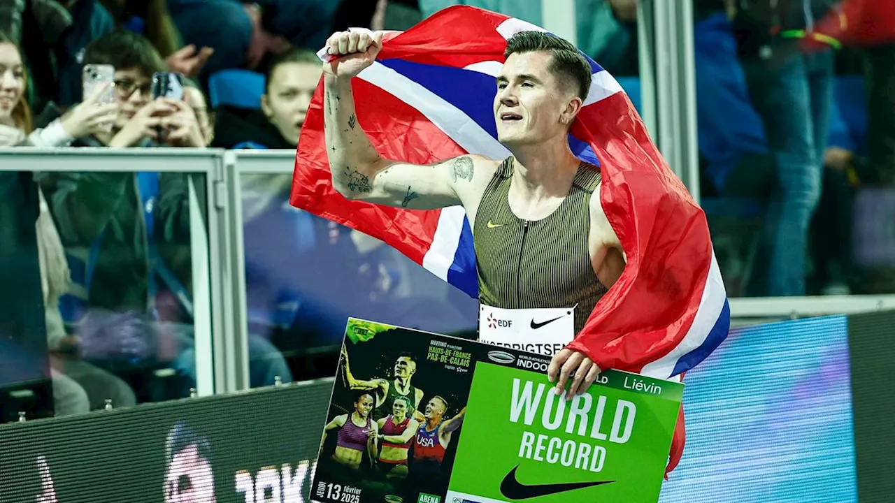 Jakob Ingebrigtsen bricht zwei Weltrekorde in einem Lauf