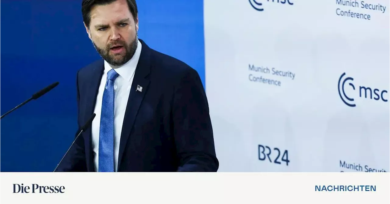 US-Vizepräsident Vance kritisiert EU für „Rückzug“ von demokratischen Werten