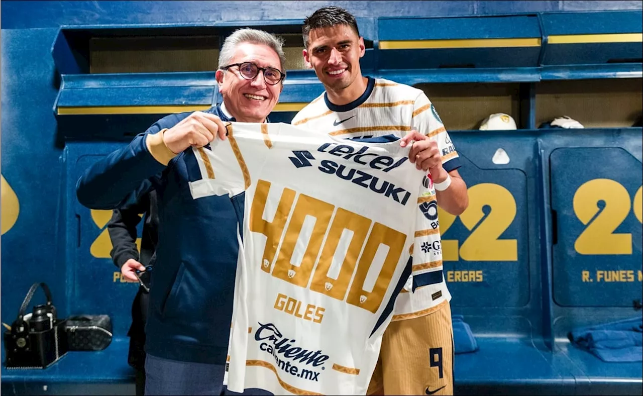 Guillermo Martínez alcanza el gol 4,000 de Pumas y sella la clasificación a octavos de final