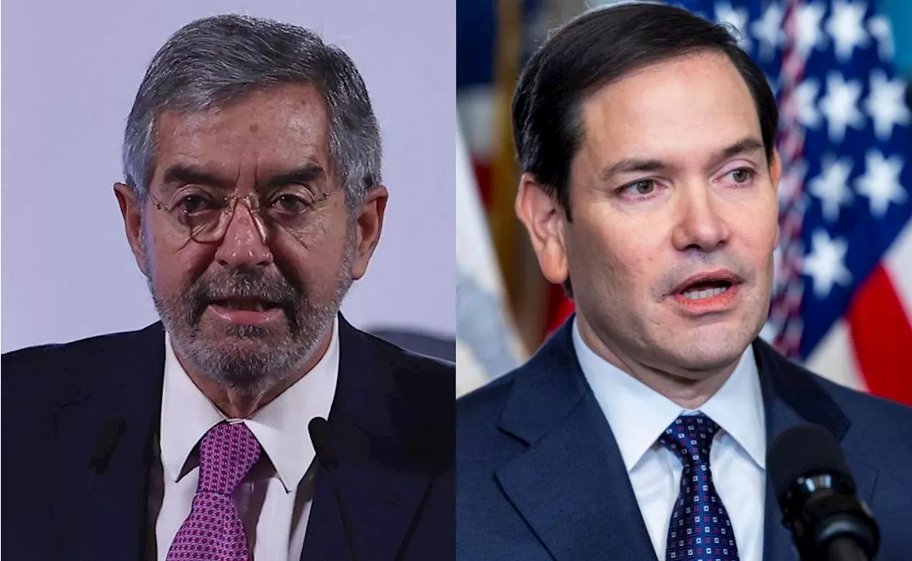 Rubio y De la Fuente discuten fentanilo y vuelos de deportación