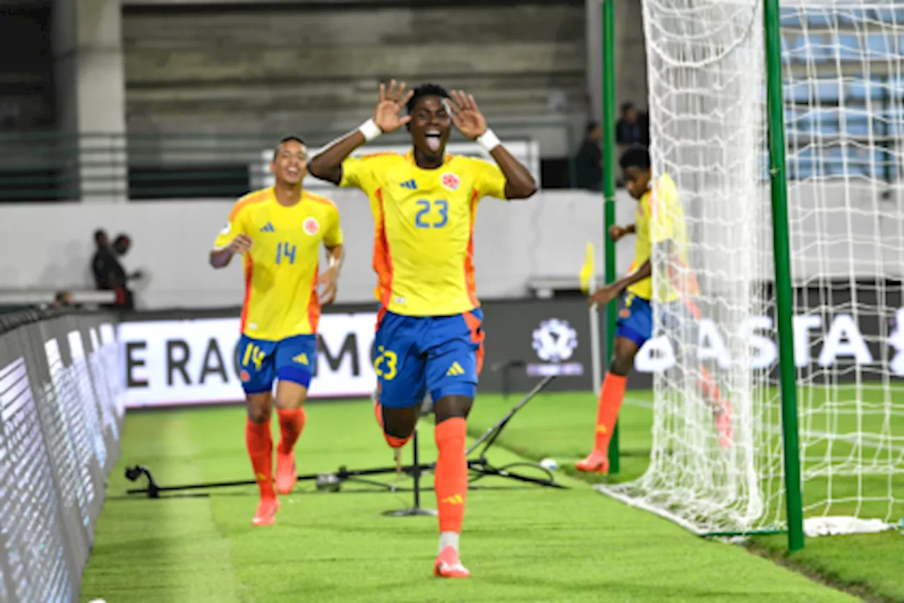 Neiser Villarreal, la estrella de Colombia Sub-20, iguala el récord de Edinson Cavani
