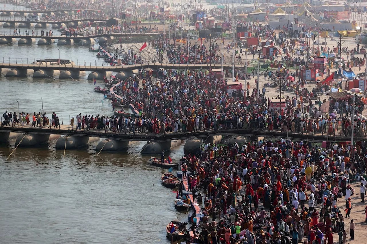 Maha Kumbh Mela Draws Record Breaking Crowds in India